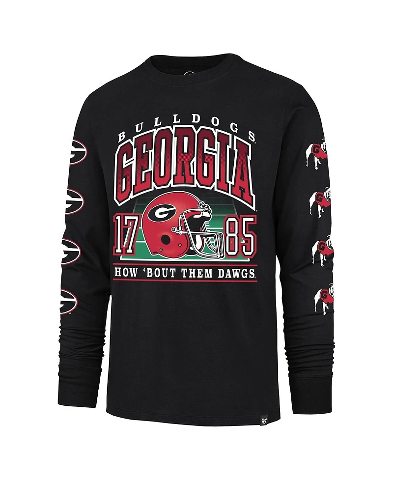 '47 Brand Men's Black Georgia Bulldogs Go Big Long Sleeve T-Shirt