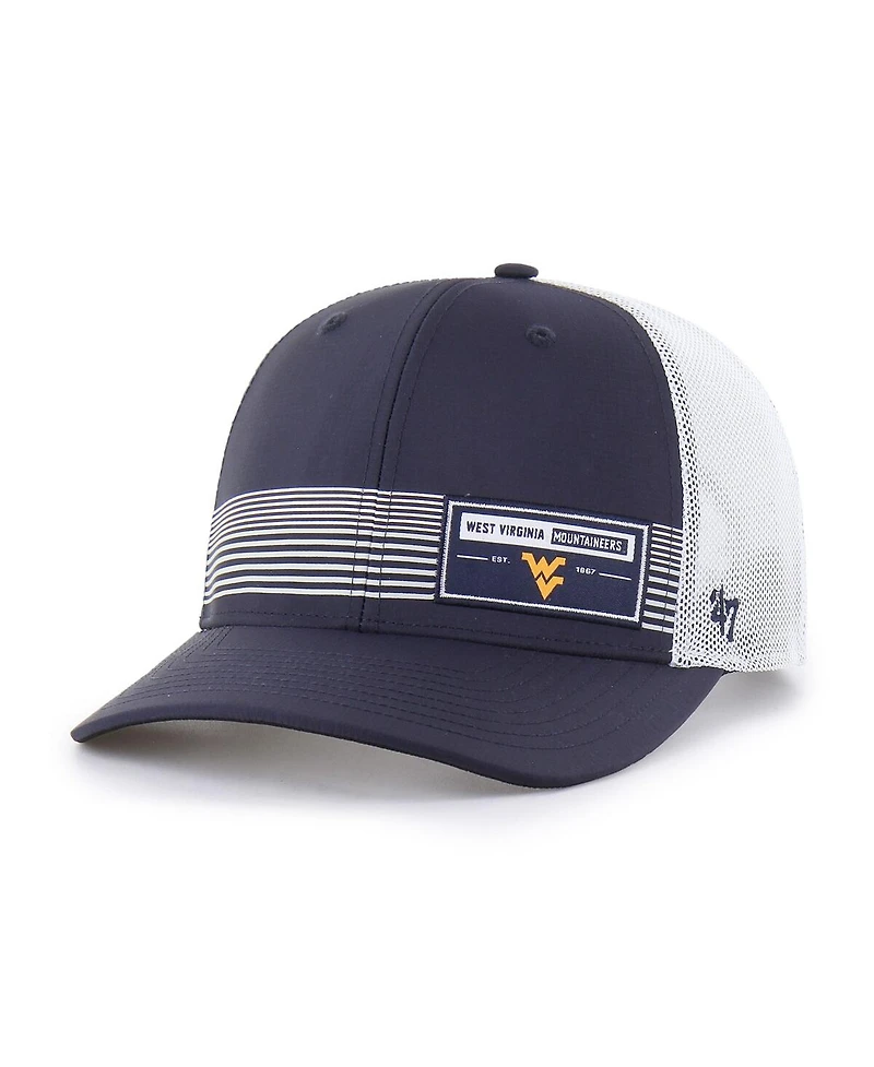 '47 Brand Men's Navy West Virginia Mountaineers Rangefinder Brrr Trucker Adjustable Hat