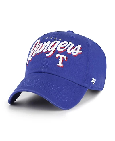 '47 Brand Women's Royal Texas Rangers Ariana Clean Up Adjustable Hat
