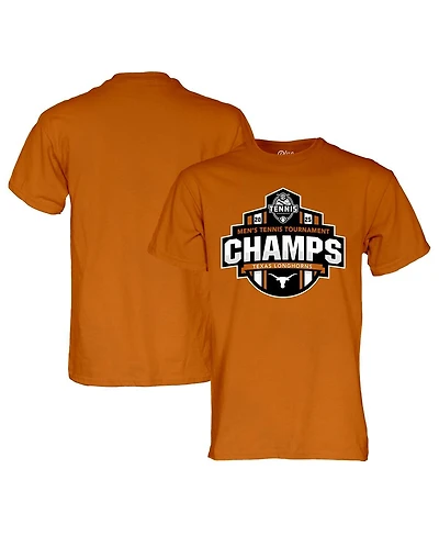 Blue 84 Men's and Women's Texas Orange Longhorns 2025 Sec Tennis Tournament Champions T-Shirt