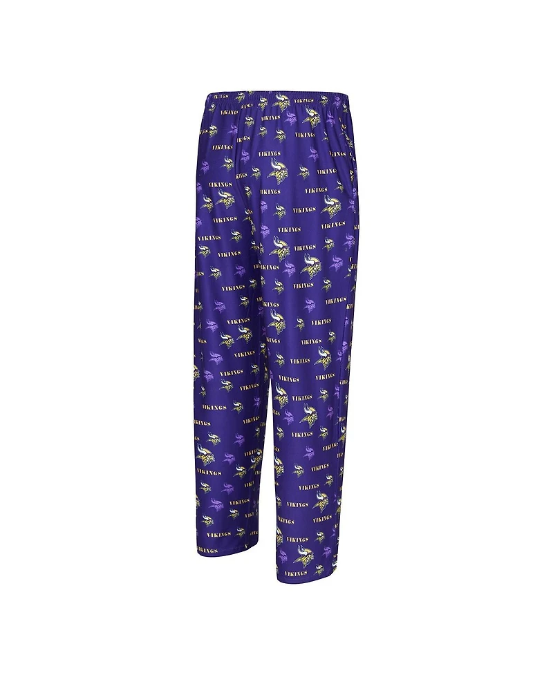 Concepts Sport Men's Purple Minnesota Vikings Mosaic All Over Print Pants
