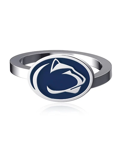 Dayna Designs Penn State Nittany Lions Bypass Enamel Silver Ring