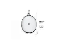 Drs, Inc. 925 Sterling Silver Oval 17mm Polished Locket for Women
