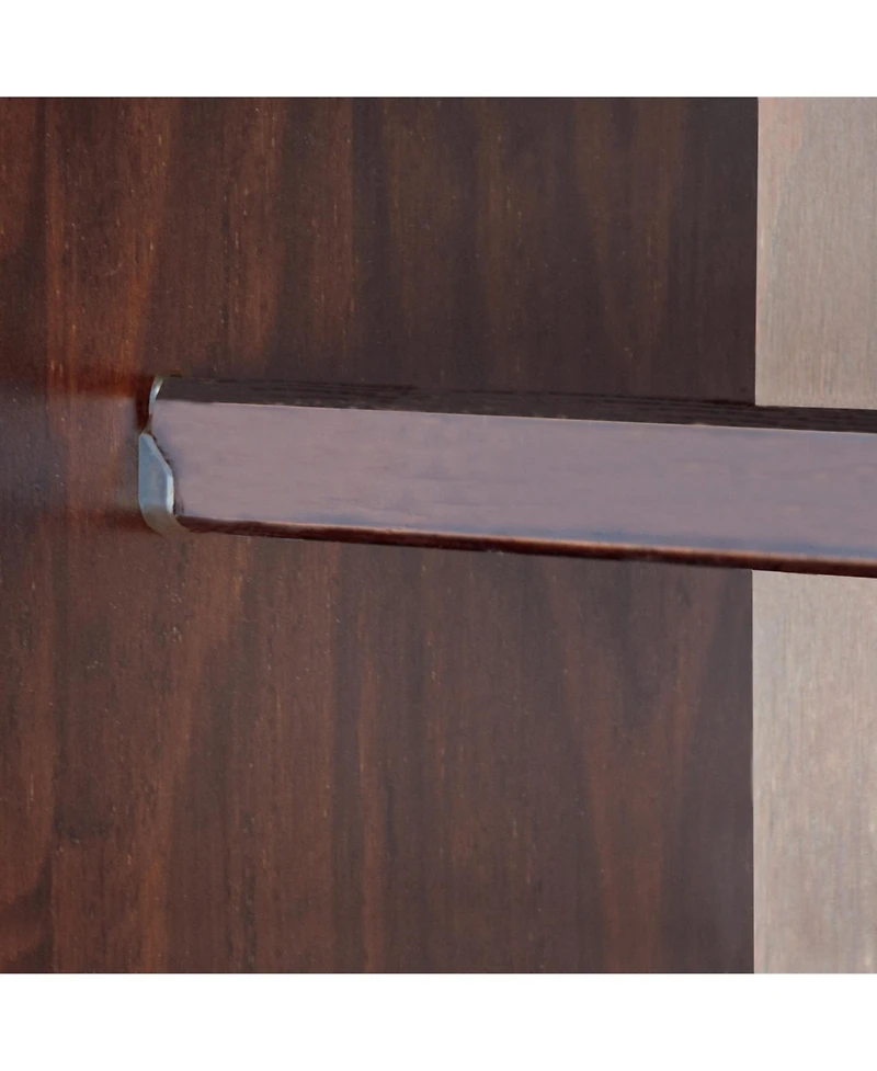 Palace Imports 100% Solid Wood Kyle 4-Door Wardrobe with Raised Panel Doors