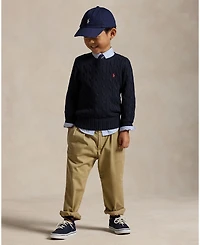 Polo Ralph Lauren Toddler and Little Boys Cable-Knit Cotton Sweater