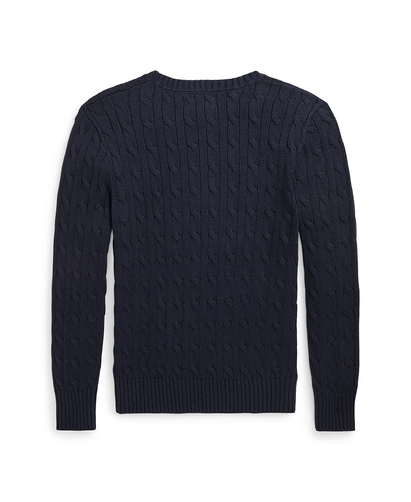 Polo Ralph Lauren Big Boys Cable- Knit Crewneck Sweater