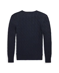 Polo Ralph Lauren Big Boys Cable- Knit Crewneck Sweater
