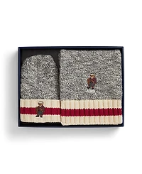 Polo Ralph Lauren Boys 6-11 2-Piece Embroidered Hat and Scarf Set