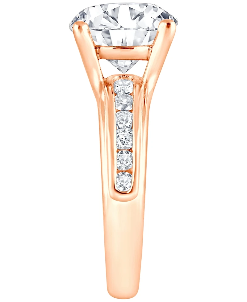 Bagley Mischka Certified Lab Grown Diamond Channel Set Engagement Ring (4 ct. t.w.) 14k Gold