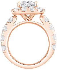 Bagley Mischka Certified Lab Grown Diamond Emerald Halo Engagement Ring (8-3/4 ct. t.w.) 14k Gold