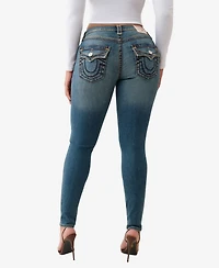 True Religion Women's Jennie Skinny Super T Flap Jeans