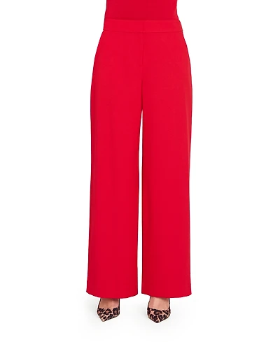 Tahari Asl Women's Mid-Rise Wide Leg Pants
