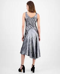 Robbie Bee Women's Cowl Neck Midi Dress