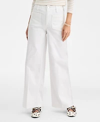 On 34th Women's Patch Pocket High Rise Wide-Leg Jeans, Macy's Exclusive