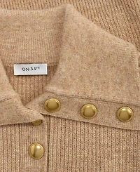 On 34th Women's Collared Button Pullover Sweater, Macy's Exclusive