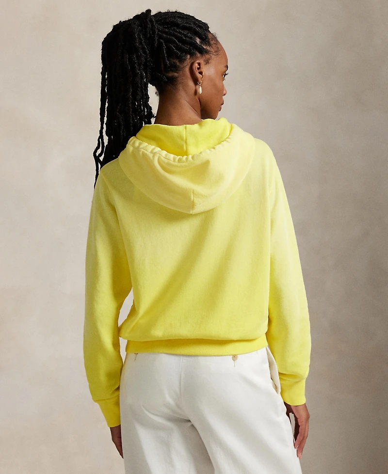 Polo Ralph Lauren Women's Lightweight Fleece Full-Zip Hoodie Sweatshirt