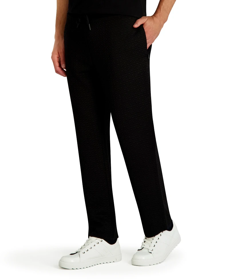 Karl Lagerfeld Paris Men's Quilted Semi Straight Pants