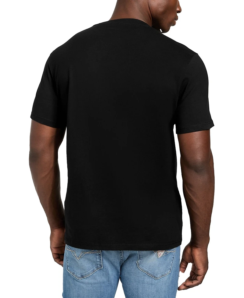 Guess Triangle Logo Short Sleeve Crewneck T-Shirt