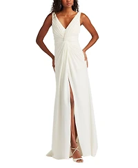 Tadashi Shoji Women's Jessey Twist-Front Gown