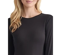 Jones New York Women's Long Sleeve Crewneck Top