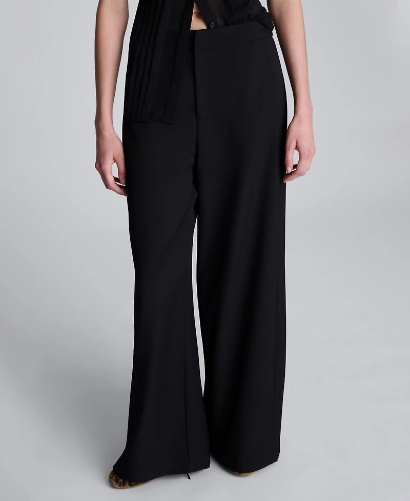 Kenneth Cole Women's Wide Leg High Rise Pants