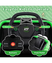 Ride on Car for Big Kids 12V Battery Powered Electric Utv with Remote Control