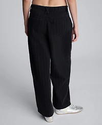 Kenneth Cole Women's High Rise Wide Leg Baggy Jeans