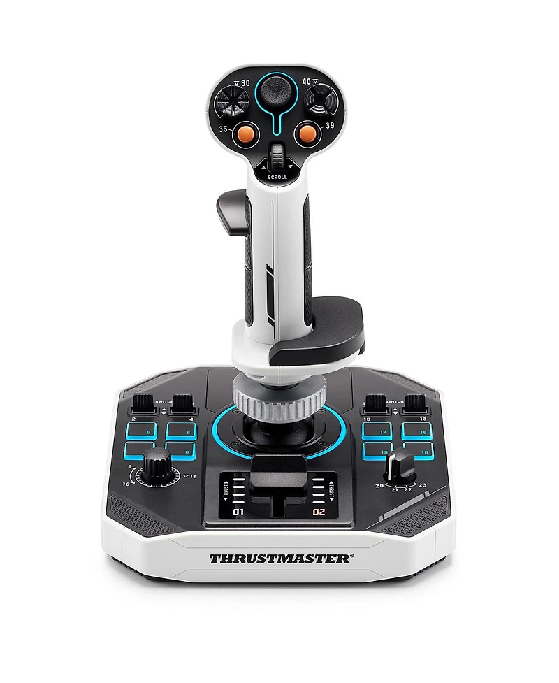 Thrustmaster Sol-R1 Flight Stick for Pc, Black/White