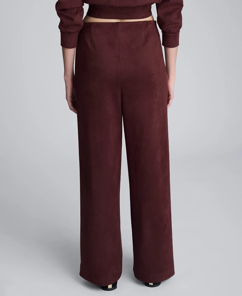 Kenneth Cole Women's High Rise Hollywood Waist Wide Pants