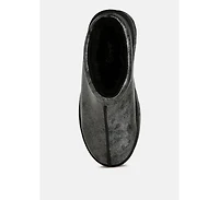 London Rag Lottys Faux Leather Platform Classic Slip-On Women