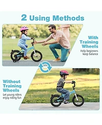 14" Kids Bike for 3-5 Years Old Boys & Girls with Adjustable Seat Handbrake Reflectors
