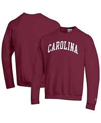 Champion Men's Garnet South Carolina Gamecocks Basic Arch Fleece Pullover Sweatshirt