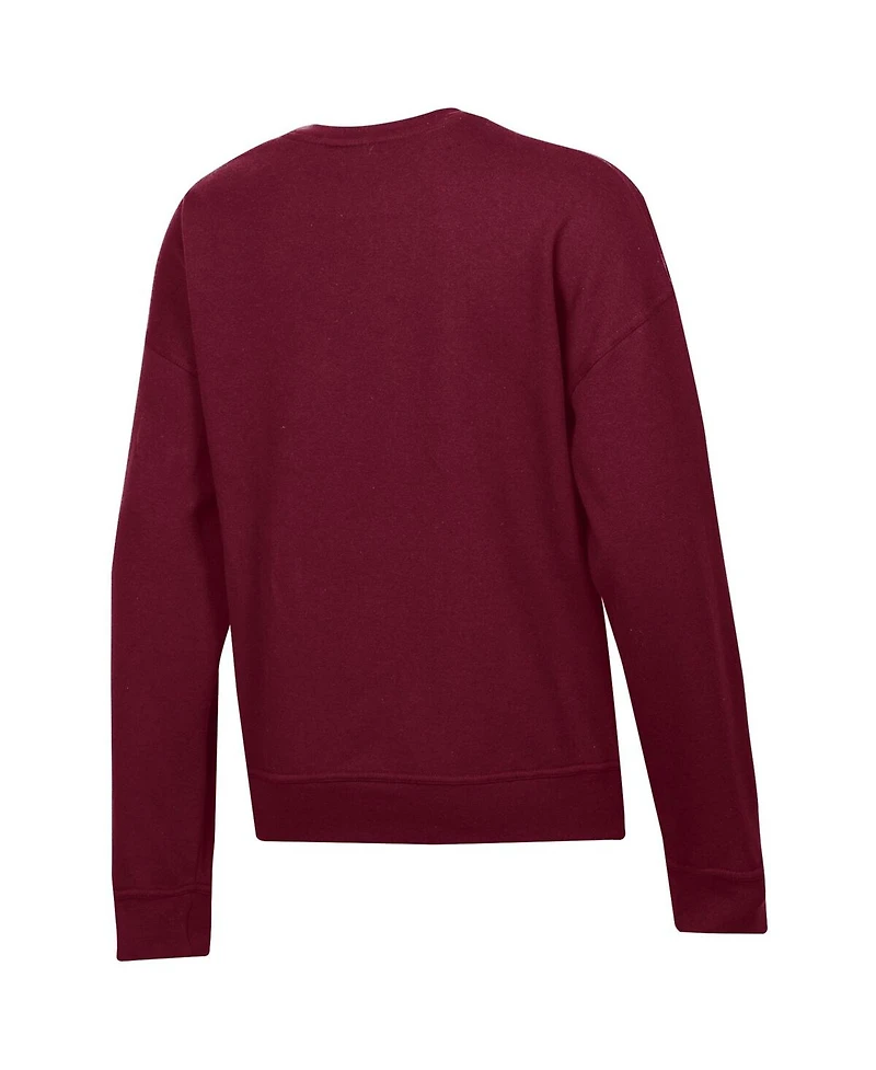 Champion Women's Maroon Texas A&M Aggies Ol' Sarge Fleece Crewneck Pullover Sweatshirt
