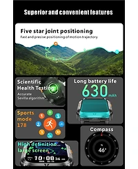 Ruxing Smart 2.01" Smart Watch for Women Men With Outdoor positioning, Calling,Intelligent Reminder , Sport Modes, IP68, 630mAh