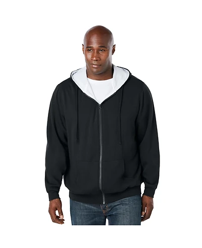 Boulder Creek Big & Tall by KingSize Full-Zip Thermal Hoodie