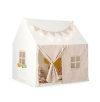 Lycvki Kids Tent with Padded Mat and 2 Breathable Windows Comfortable Children's Fort