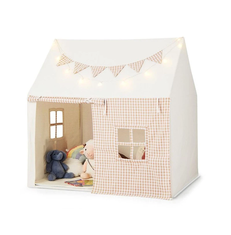 Lycvki Kids Tent with Padded Mat and 2 Breathable Windows Comfortable Children's Fort