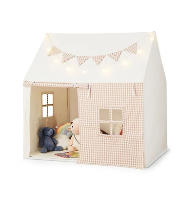 Lycvki Kids Tent with Padded Mat and 2 Breathable Windows Comfortable Children's Fort