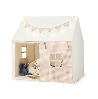 Lycvki Kids Tent with Padded Mat and 2 Breathable Windows Comfortable Children's Fort