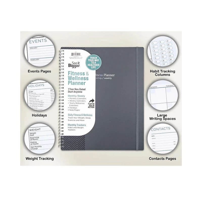 See It Bigger Medium 15 Monthly Weekly Planner
