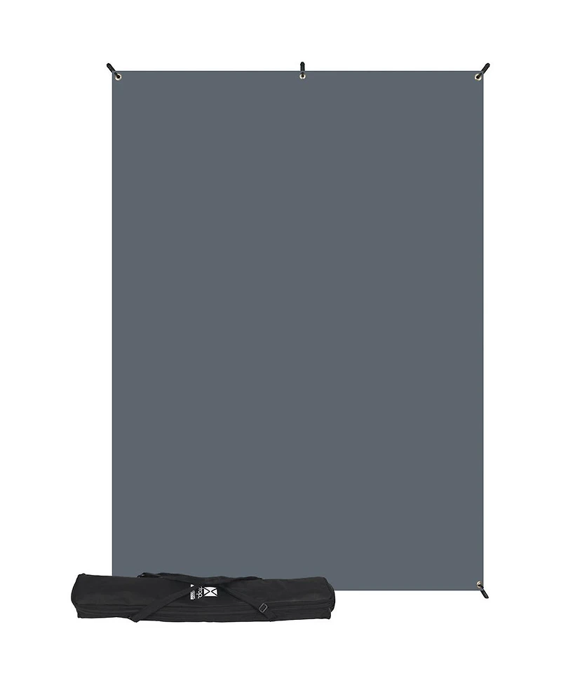 Westcott 5 x 7' Neutral Gray X-Drop Backdrop Kit, with X-Drop Stand and Travel Case