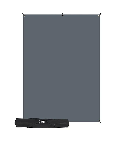 Westcott 5 x 7' Neutral Gray X-Drop Backdrop Kit, with X-Drop Stand and Travel Case
