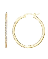 Adornia Gold Cz Infinity Hoop Earrings