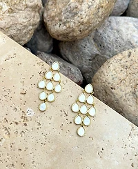 Adornia Gold Dangling Petals Earrings
