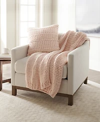 ienjoy Home Chunky Blanket and Decor Pillow Bundle, 21" x
