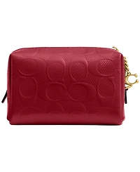 Coach Boxed Mini Patent Signature Leather Essential Cosmetic Pouch