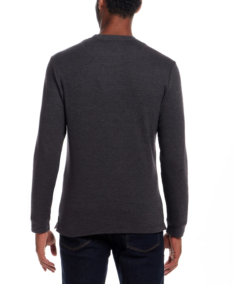 Weatherproof Vintage Men's Long Sleeve Waffle Crewneck T-Shirt