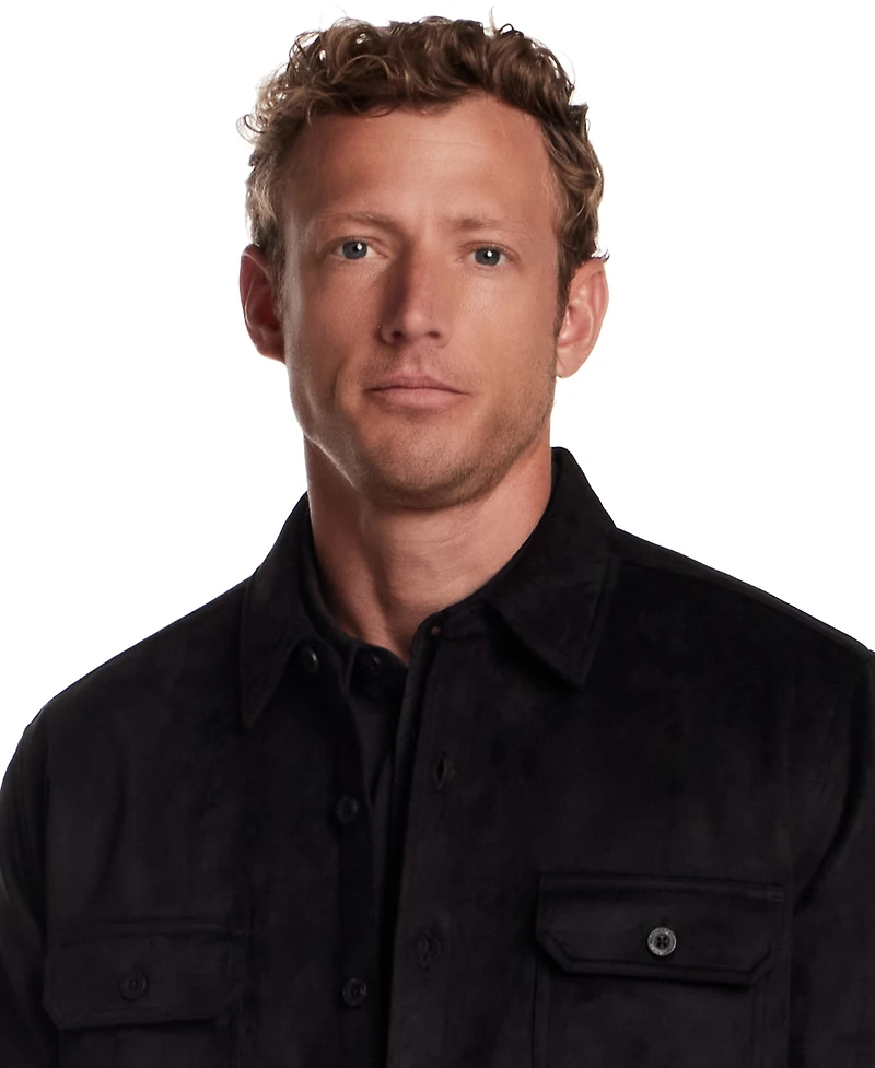 Weatherproof Vintage Men's Faux Suede Overshirt