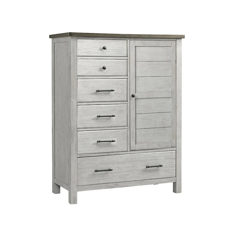 Westwood Design Timber Ridge Wood Chifferobe in Weathered Washed Sierra