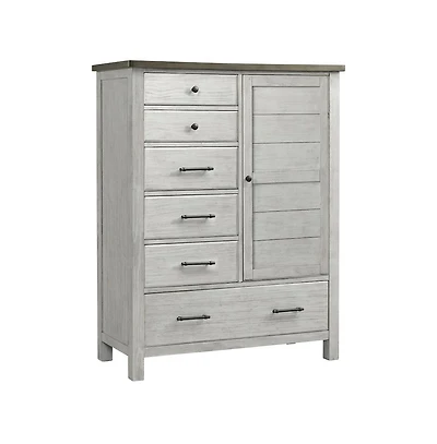 Westwood Design Timber Ridge Wood Chifferobe in Weathered Washed Sierra